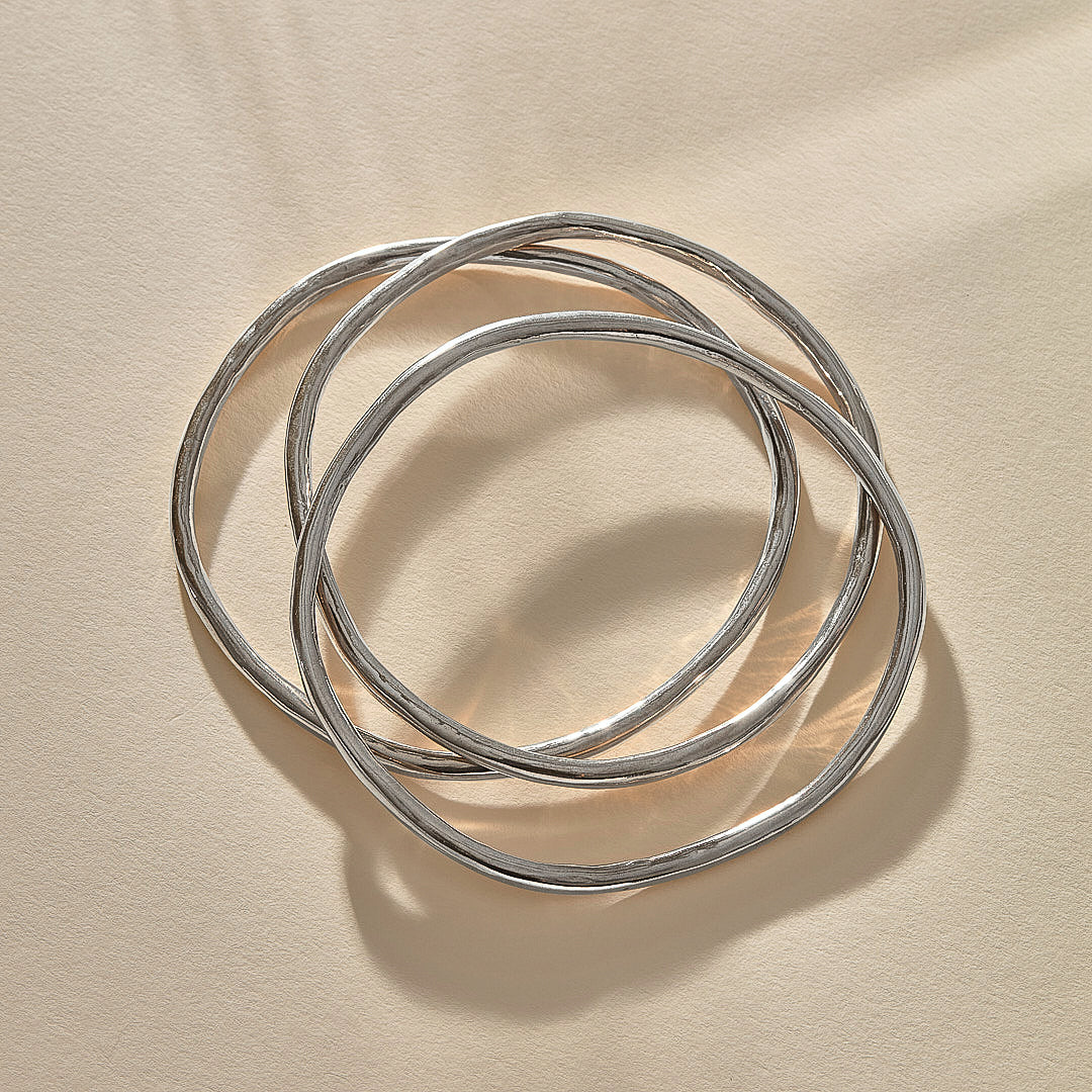 Silver Triple Bangle